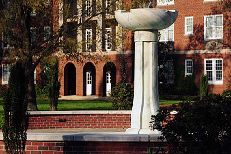 campus fountain
