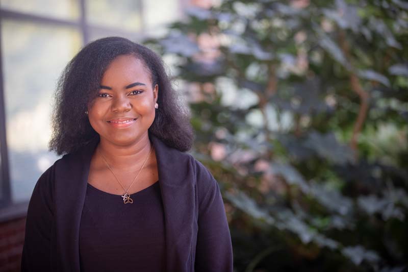 Meredith student-business administration major Marie Johnson